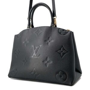 Louis Vuitton Grand Empreinte Monogram Black Shoulder Bag Palais Handbag